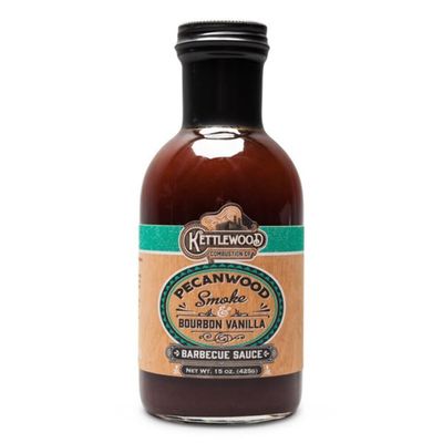 ORIGINAL JUAN Kettlewood Pecanwood Smoke and Bourbon Vanilla BBQ Sauce 15Oz