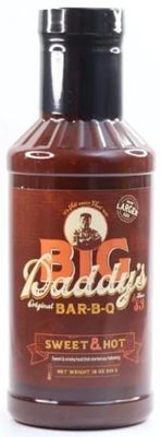 Big Daddy&#39;s Original Sweet and Hot Bar B Q Barbecue Sauce 16oz