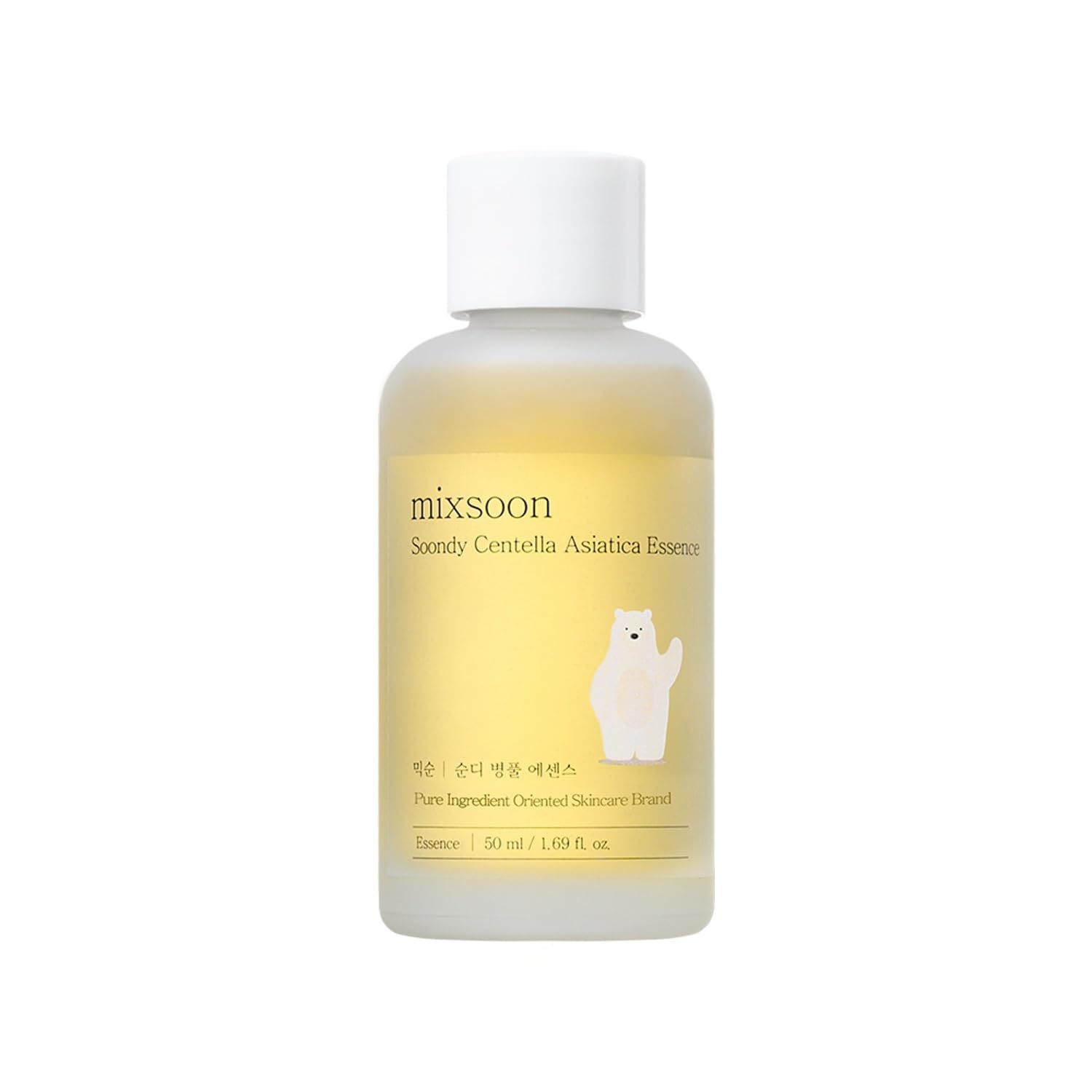 mixsoon Soondy Centella Asiatica Essence Instant Hydrating &amp; Soothing Essence for Irritated, Sensitive Skin for Korean Skincare For Glass Skin-Jeju Island Cica Extracts (1.69 Fl. Oz(Pack of1))