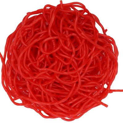 Licorice Laces Juicy Gummy Shoe Strings Candy (Red Strawberry, 2 Pound)