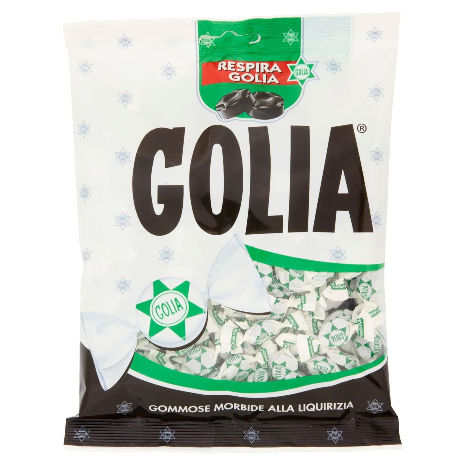 Italian Licorice Candy - Italian Black Licorice Gummies - Italian Candy Individually Wrapped (5.64 oz 160 g) Golia Candy