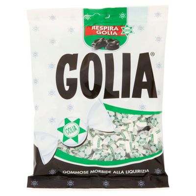Italian Licorice Candy - Italian Black Licorice Gummies - Italian Candy Individually Wrapped (5.64 oz 160 g) Golia Candy