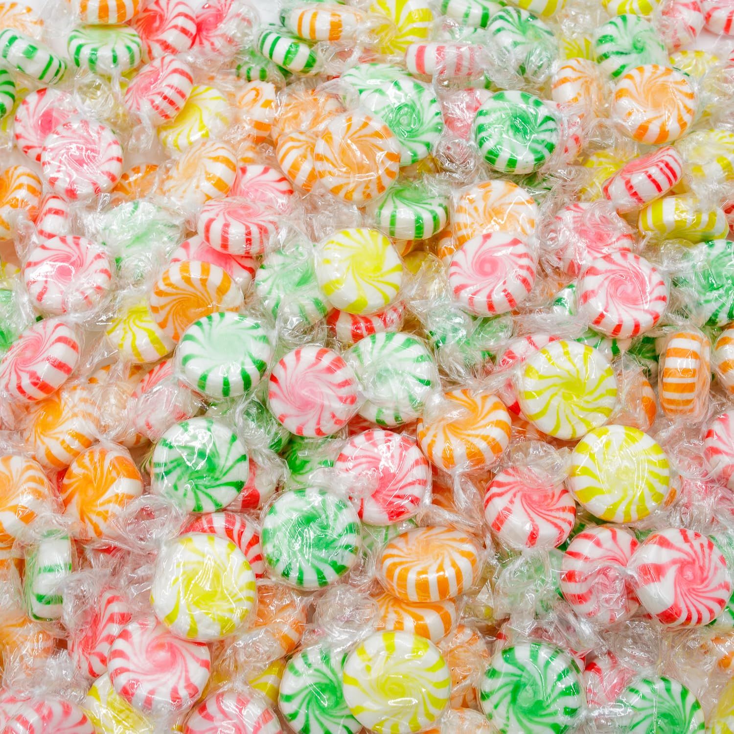 STARLIGHT Assorted Hard Candy 2 lb - Bulk Candies, Fruit Flavored, Individually Wrapped (168 Pieces), 5 Flavors
