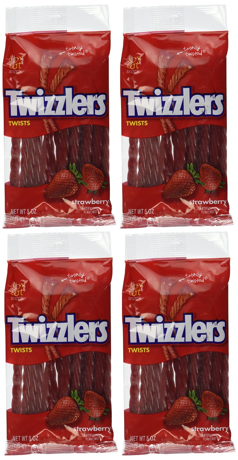 Twizzlers Strawberry Twists, 5-Ounce (Pack of 4)