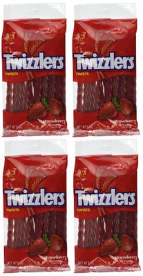 Twizzlers Strawberry Twists, 5-Ounce (Pack of 4)