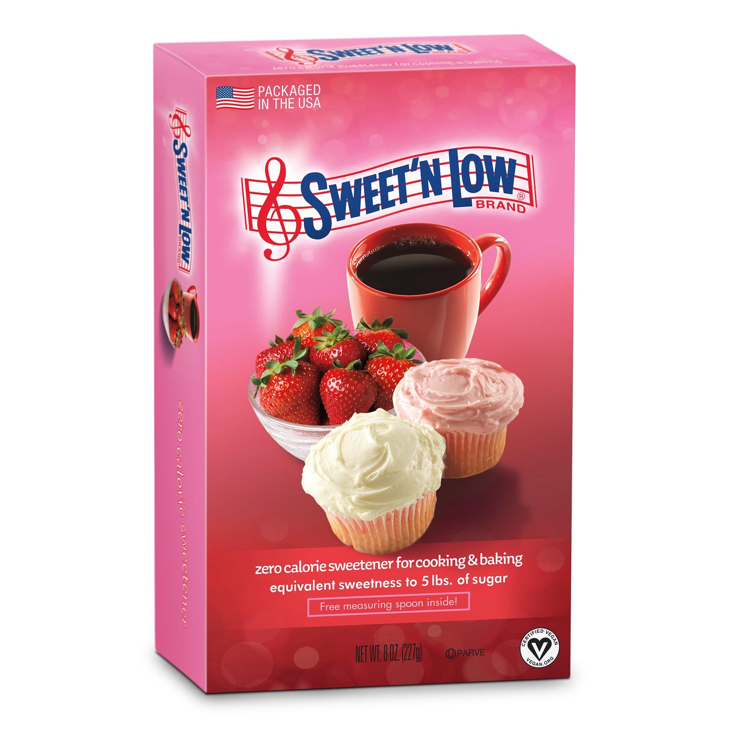 Sweet&#39;N Low Zero Calorie Bulk Sweetener, 8 oz. Box, Granulated Sugar Substitute for Baking, Coffee, Tea and More, Kosher &amp; Gluten Free, Low Glycemic Index