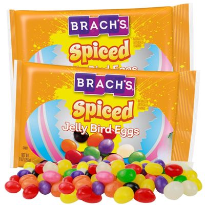 Needzo Spiced Easter Jelly Beans, Assorted Fruity Flavors, Egg Hunt Candy Treats, 2 Pack, 9 Ounces
