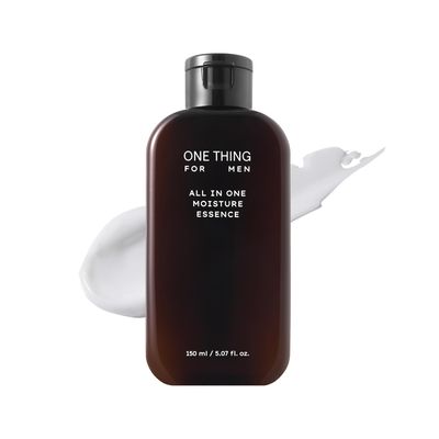 ONE THING FOR MEN All in One Moisture Essence 5.07 Fl Oz 4-in-1 Soothing Mens Face Moisturizer, Toner, Aftershave Lotion, Daily Hydrating Serum, HA Hyaluronic Acid, Barrier Relief Korean Skin Care