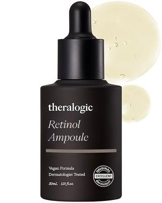 theralogic Retinol Ampoule - Korean Retinol Vitamin A Face Serum - Pore Tightening &amp; Refinement Night Skincare with German Retinol - Dermatologically Tested, Vegan Formula, 1.01 fl.oz.