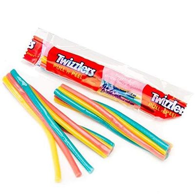 Pull-Apart Strawberry Blast Licorice Candy - 50-Piece Easter Pastel Bulk Pack, Perfect for Basket Stuffing, Spring Treats, Snack Size Chewy Candy, Individually Wrapped