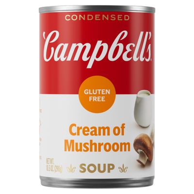 Campbell&#39;s Condensed Gluten Free Cream of Mushroom Soup, 10.5 oz Can