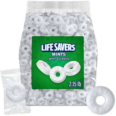 Wint O Green Hard Candy 2lb 2oz Bulk Pack of Mints Individually Wrapped Bulk Mints for Parties and Events Ideal Wintermint Candy for Refreshing Breath and Enjoyable Snacking