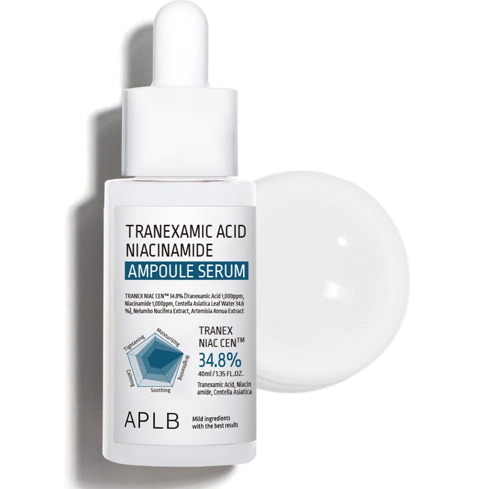 APLB Tranexamic Acid Niacinamide Ampoule Serum TRANEX NIAC CEN 34.8% 1.35 FL.OZ/Korean Skincare, Blemish care, Dark spot, Helps with skin discoloration