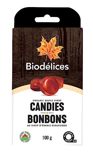 Biodlices Canadian 100% Pure Maple Syrup Candies 100g - Pure Maple Delight from Quebec, Canada
