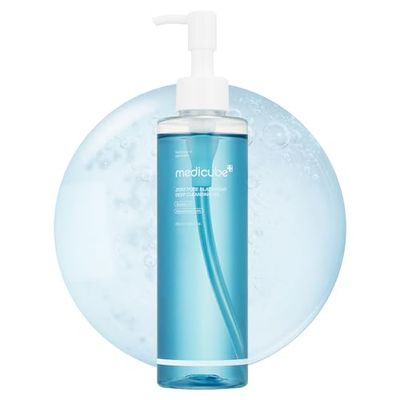 medicube Zero Pore Blackhead Deep Cleansing Oil Makeup Remover for all skin types, Daily Moisture Facial Cleanser, Low-Irritation Korean Skin Care (205ml / 6.93 fl.oz)