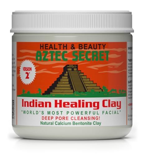 Aztec Secret - Indian Healing Clay 1 lb - Deep Pore Cleansing Facial &amp; Body Mask - The Original 100% Natural Calcium Bentonite Clay - New Version 2