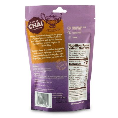 Chimes Coconut Spiced Chai Hard Toffee Candy (Pack of 2)
