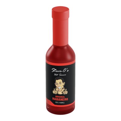 Steve-O&#39;s Habanero Hot Sauce Spicy Garlic Habanero for Tacos, Burgers, Nachos, Eggs &amp; BBQ (5 fl oz)
