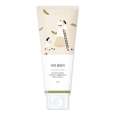 ROUND LAB Soybean Nourishing Cleanser Scrub foam cleanser, Gentle exfoliation, Remove blackheads and excess sebum, a potent plant-derived ingredient (5.07fl.oz)