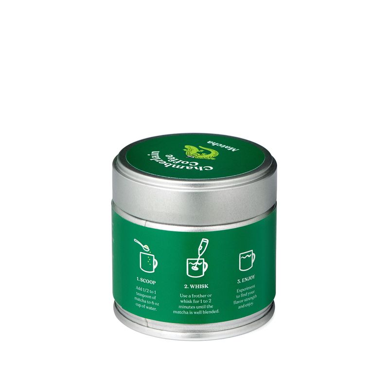 Chamberlain Coffee Ceremonial Matcha Green Tea Powder - Japanese Green Tea Original Grade Matcha - Hot or Iced - Organic, Vegan &amp; Gluten-Free Matcha Powder, 1.06 oz