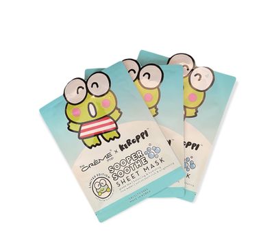 The Creme Shop x Keroppi Sooper Soothe Sheet Mask - Limited Edition, 3-Pack
