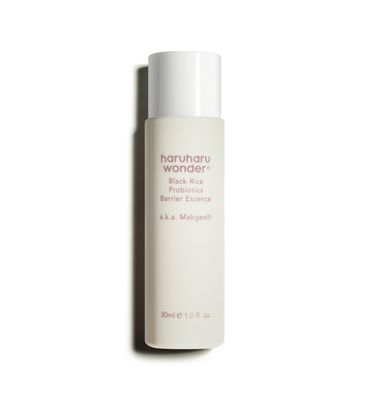 haruharu Wonder Black Rice Probiotics Barrier Essence 1.01 fl. oz., Travel Size Essence Toner to Strengthen Skin Barrier with Ceramides, Fermented Ingredients, Soothing, Moisturizing, Plumping