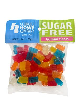 Howe Sugar Free Gummy Bears, Gummy Candy 6 oz Bag