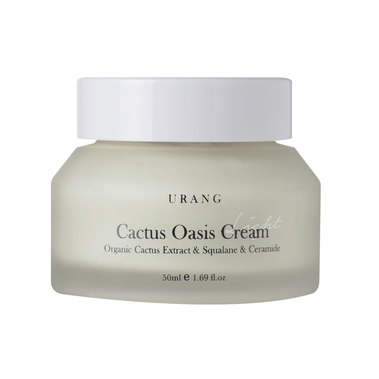 URANG Cactus Oasis Cream Organic Certified Vegan Natural Skin Barrier Lightweight Hydrating Moisturizer Tamanu Oil &amp; Ceramide Moisturizer Natural Skin care for Women, Men 1.69 Oz