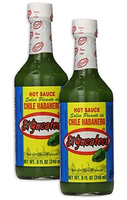 El Yucateco Salsa Picante Verde de Chile Habanero, 8 Ounce (2 Pack)
