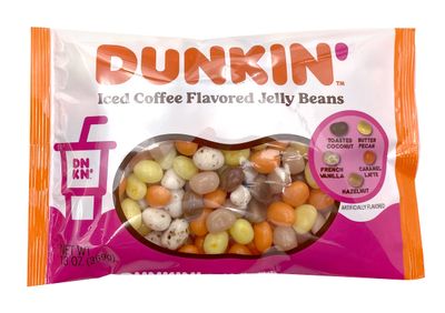 Dunkin' Iced Coffee Flavored Jelly Bean Bulk Variety, 3 packs of 12 Ounce Bags, Candy Sweets for Kids Boys Girls Teens Adults Coffee Lovers