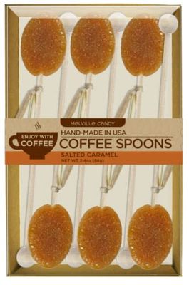 Melville Candy Salted Caramel Coffee Spoons Gift Set (6 Count)