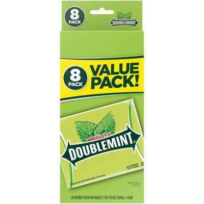 Doublemint Wrigley&#39;s Doublemint Chewing Gum, 6 Value Packs (48 packs total)
