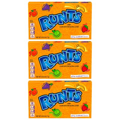 Runts Candy Theater Box By Blue Clover Foods 5oz Box Pack Of 3