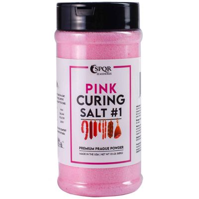 Curing Salt No.1. Quick Cure Premium Prague Powder XL 1.5 Pound Bottle by SPQR Seasonings