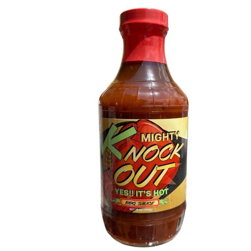 Mighty Knockout &quot; Yes, Its Hot!&quot; BBQ Sauce