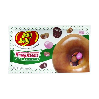 Jelly Belly Krispy Kreme Doughnuts Jelly Beans, Assorted Doughnut Flavors, 1-oz, 24 Pack