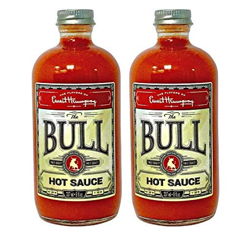 Flavors Of Ernest Hemingway Sauces, the Bull Hot Sauce, 8 Ozs, 2 Pack - Gluten Free, No MSG, No HFCS