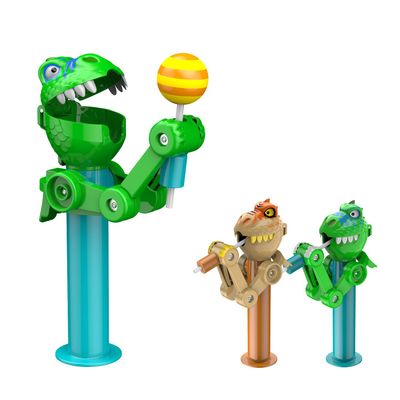 HDLNKAK 2 Pcs Lollipop Case, Christmas Holder, Creative Toy Design, Dinosaur Shape Holder, Easter Fun Gift for Kids Over 3 Years(No Lollipop)