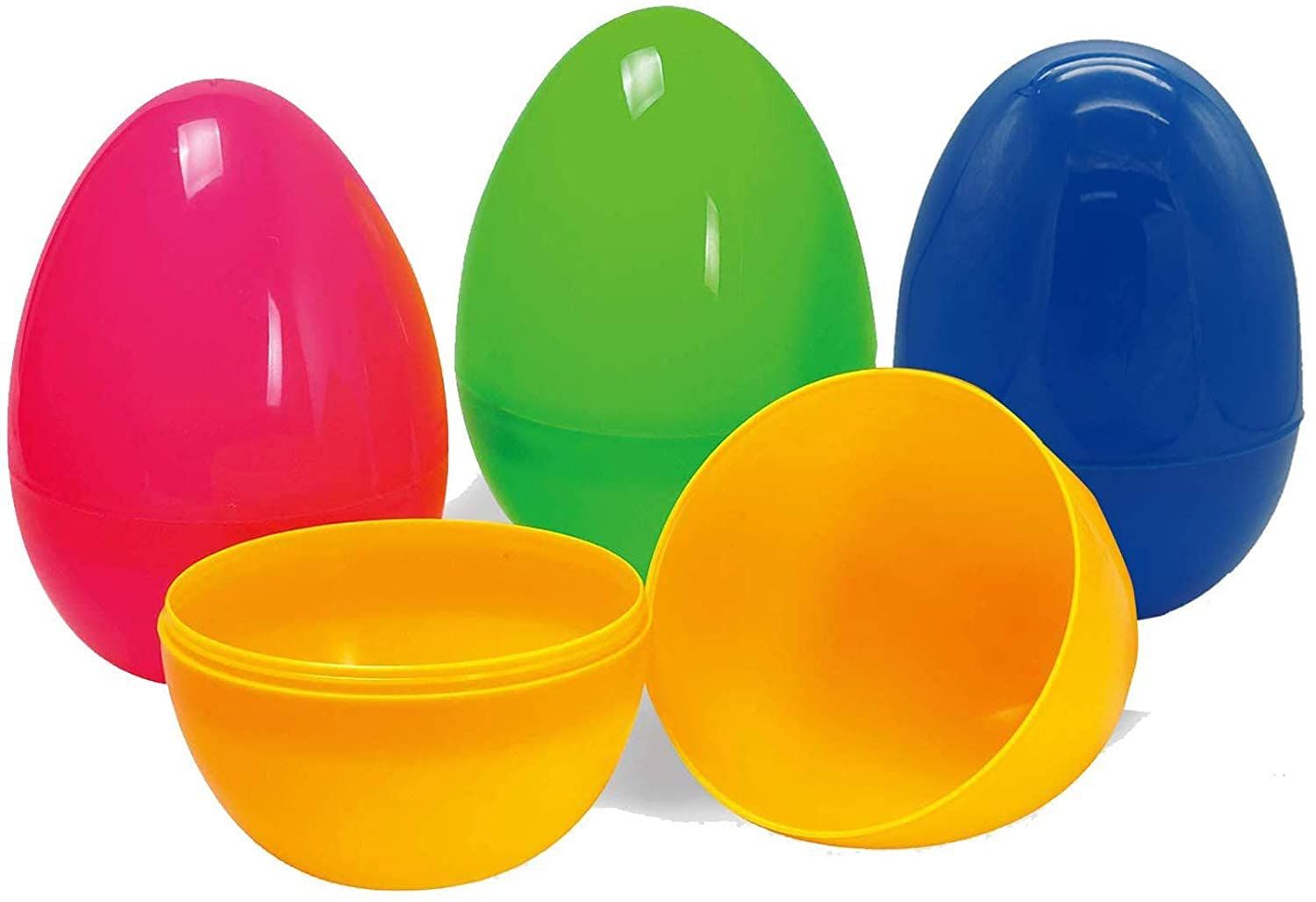Nyicey 36 Pack Plastic Easter Eggs for Easter Basket Hunt Egg Party Classroom Prize Supplies and Filling Treats