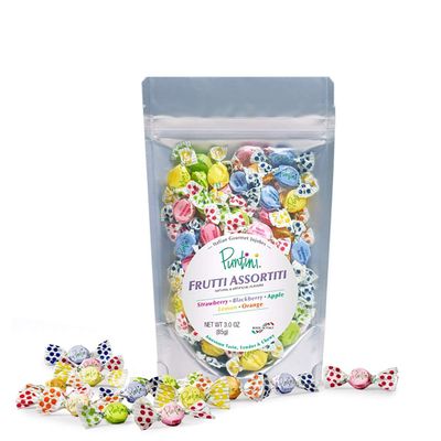 Puntini FRUTTI ASSORTITI, 65 Ct. Pocket Pouch - Italian Gourmet Jujubes