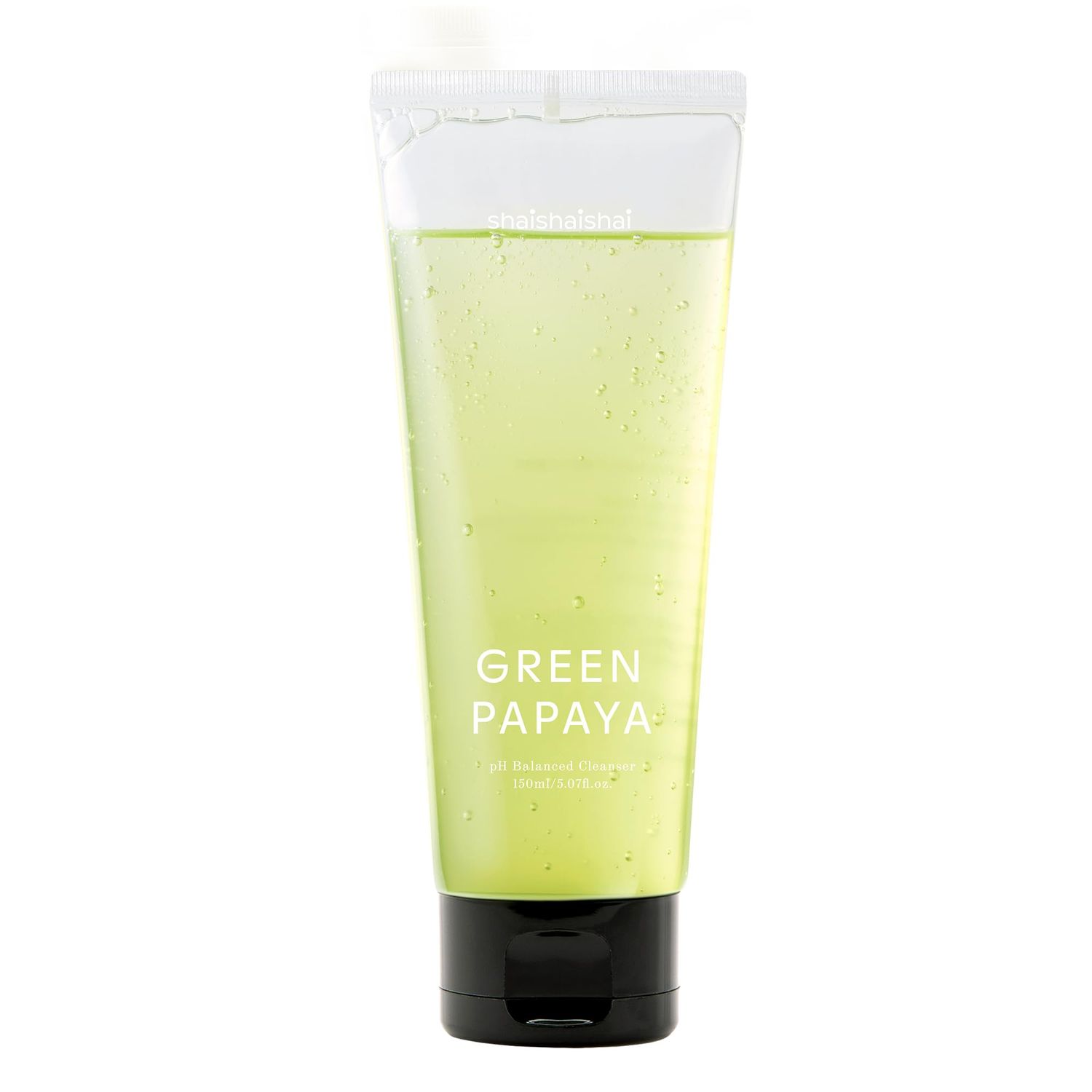 shaishaishai GREEN PAPAYA pH 5.5 Balanced Cleanser, Mildly Acidic Exfoliating Papain Enzyme For Sun Exposed &amp; Alkalized Skin, Regulates Oil Moisture Balance, Korean Skin Care, 5.07 oz