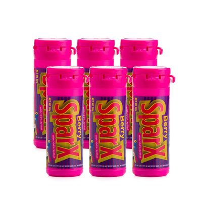 Xlear SparX Sugar-Free Xylitol Hard Candy - On The Go Oral Care for Dry Mouth, Increase Saliva Production, Non-GMO, Gluten-Free - Berry 1.06 Ounce (Pack of 6)