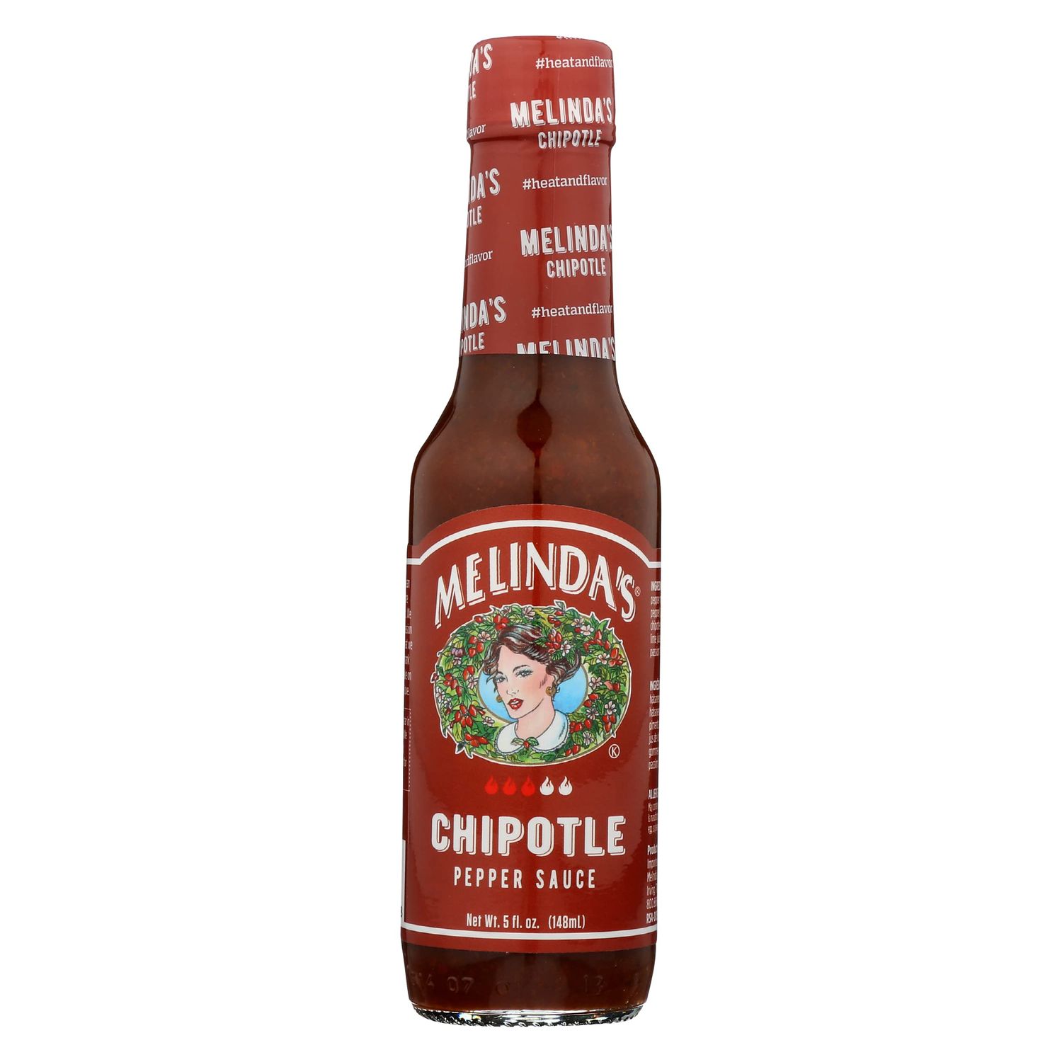 Melinda&#39;s Chipotle Pepper Hot Sauce, Vegan, 5 Ounces (Pack Of 6)