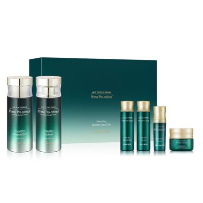 ISA KNOX Age Focus Prime Double Effect Skincare Special Set (8.5 fl oz) - Korean Skincare for Moisturizing, Firming, and Nourishing. with Prime Pro-Retinol, Phyto DNA, and Phyto Pro-Retinol.