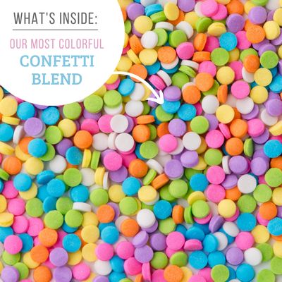 Sweets Indeed, Pastel Bulk Sprinkles, Edible Sprinkle Mix, Confetti Quin, Perfect for Cake Decorations, Baking, Ice Cream, Cookies, Cupcake Topper, 10 ounces (Pastel Confetti)