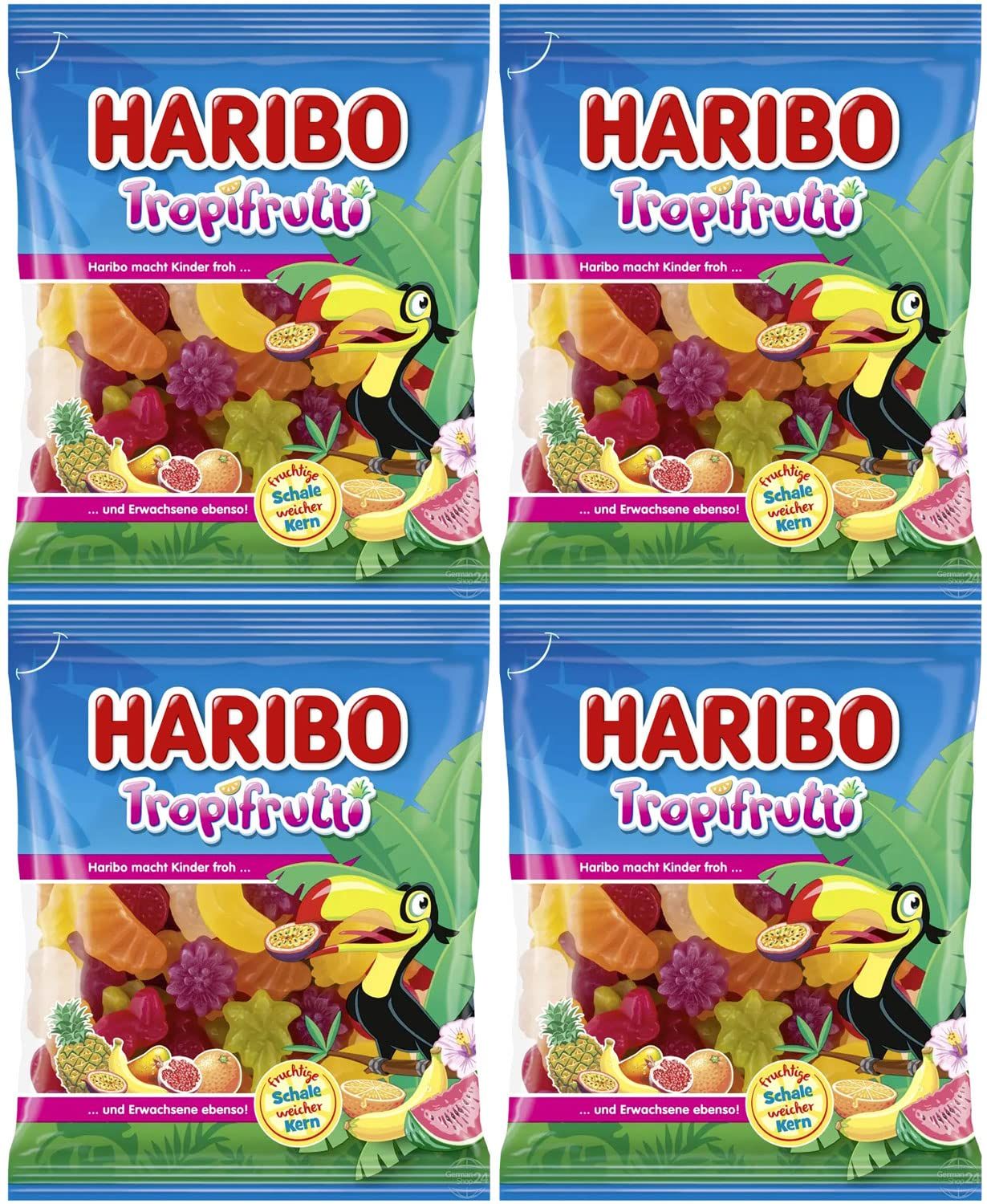 Haribo Tropifrutti Gummy Candy 4-Pack (4 x 175g)