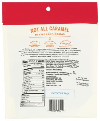 SANDERS Dark Chocolate Sea Salt Caramels, 5.5 OZ