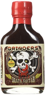 Grinders Death Nectar - Extremely Hot - Ghost Pepper Hot Sauce 3.5 oz