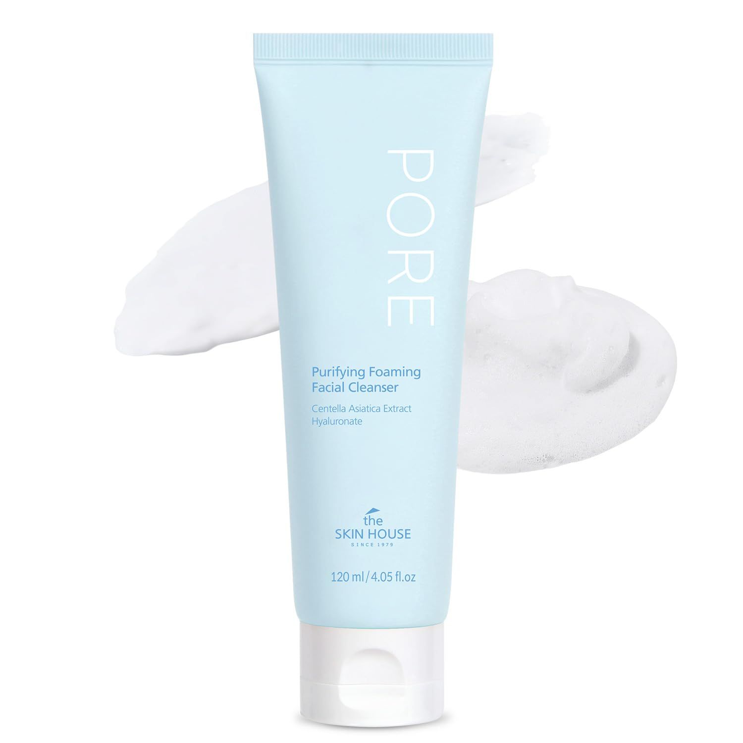 The Skin House Pore Purifying Foaming Facial Cleanser 4.05 fl.oz I Centella Asiatica, Deep Cleansing, Oily Skin I Facial Wash, Korean Skincare (120ml)