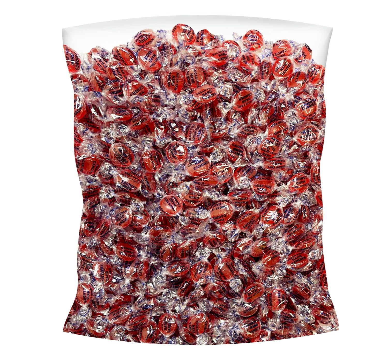 Sugar Free Fiery Cinnamon Hard Candy Discs -3 lbs Bulk Bag Individually Wrapped Keto And Diabetic Friendly Cinnamon Flavored Gourmet Candies (48oz)